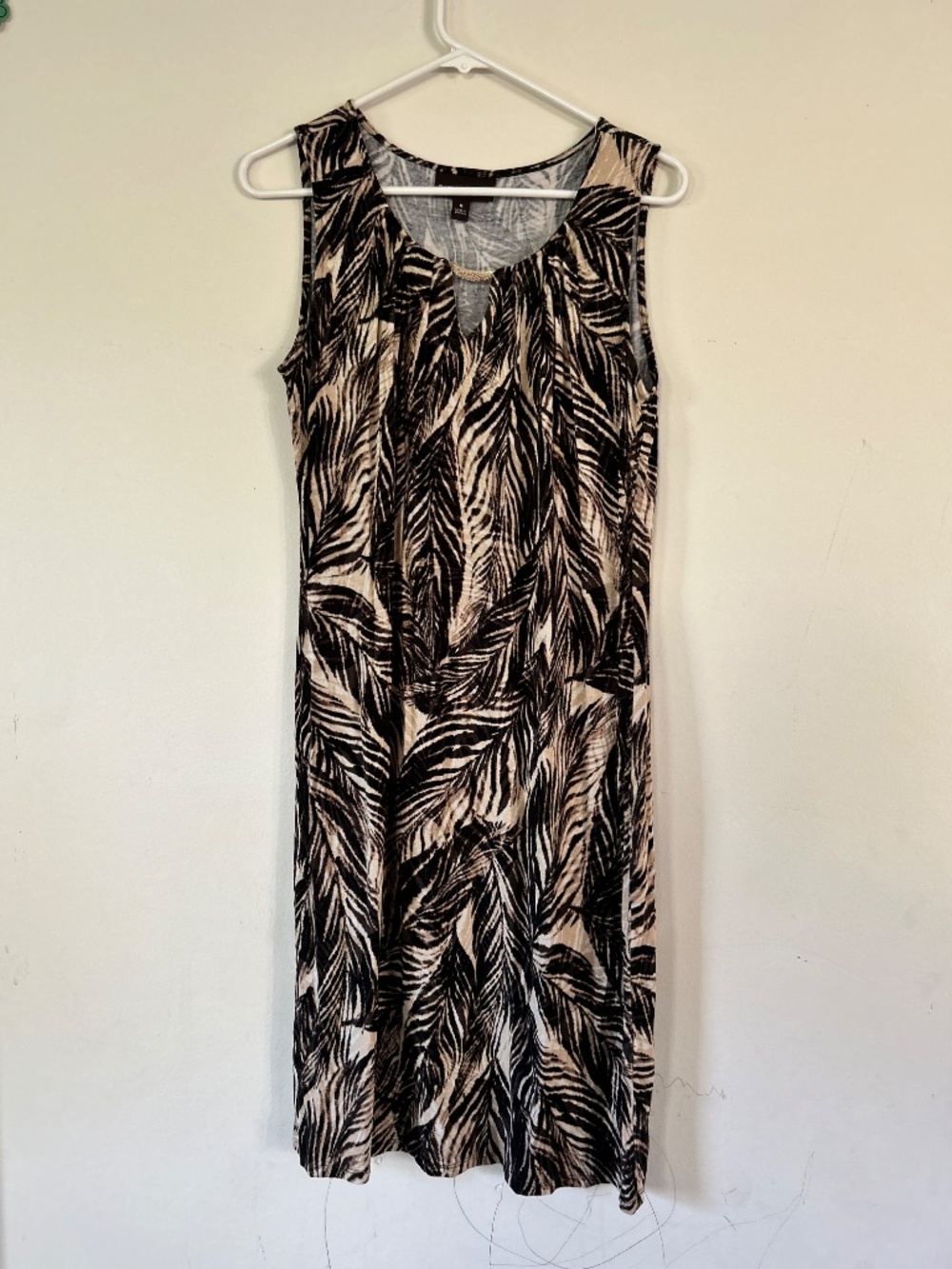 🎃Palm Print Dress - Picture 6 of 10